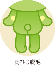 両ひじ脱毛